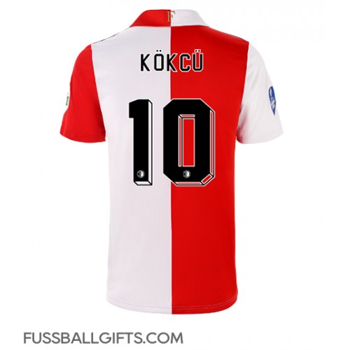 Feyenoord Orkun Kokcu #10 Fußballbekleidung Heimtrikot 2022-23 Kurzarm